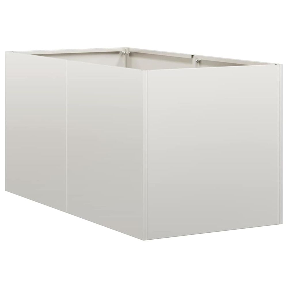 Jardinière d'extérieur 40x80x40 cm acier inoxydable