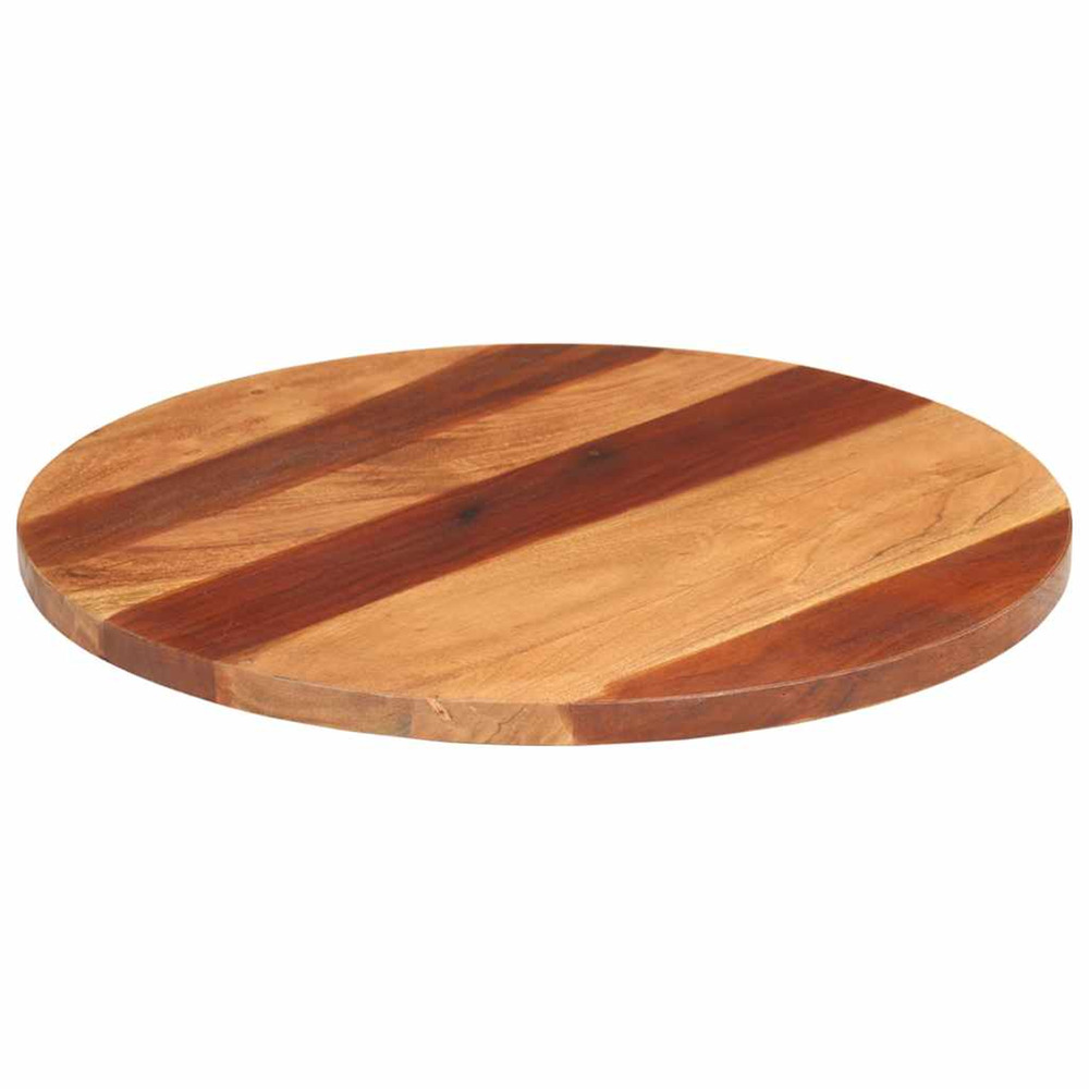 Dessus de table bois massif d'acacia rond 25-27 mm 60 cm