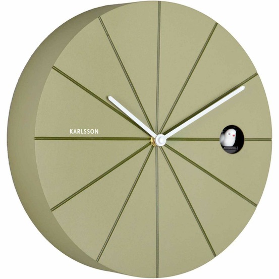 Horloge murale coucou en abs destacado vert