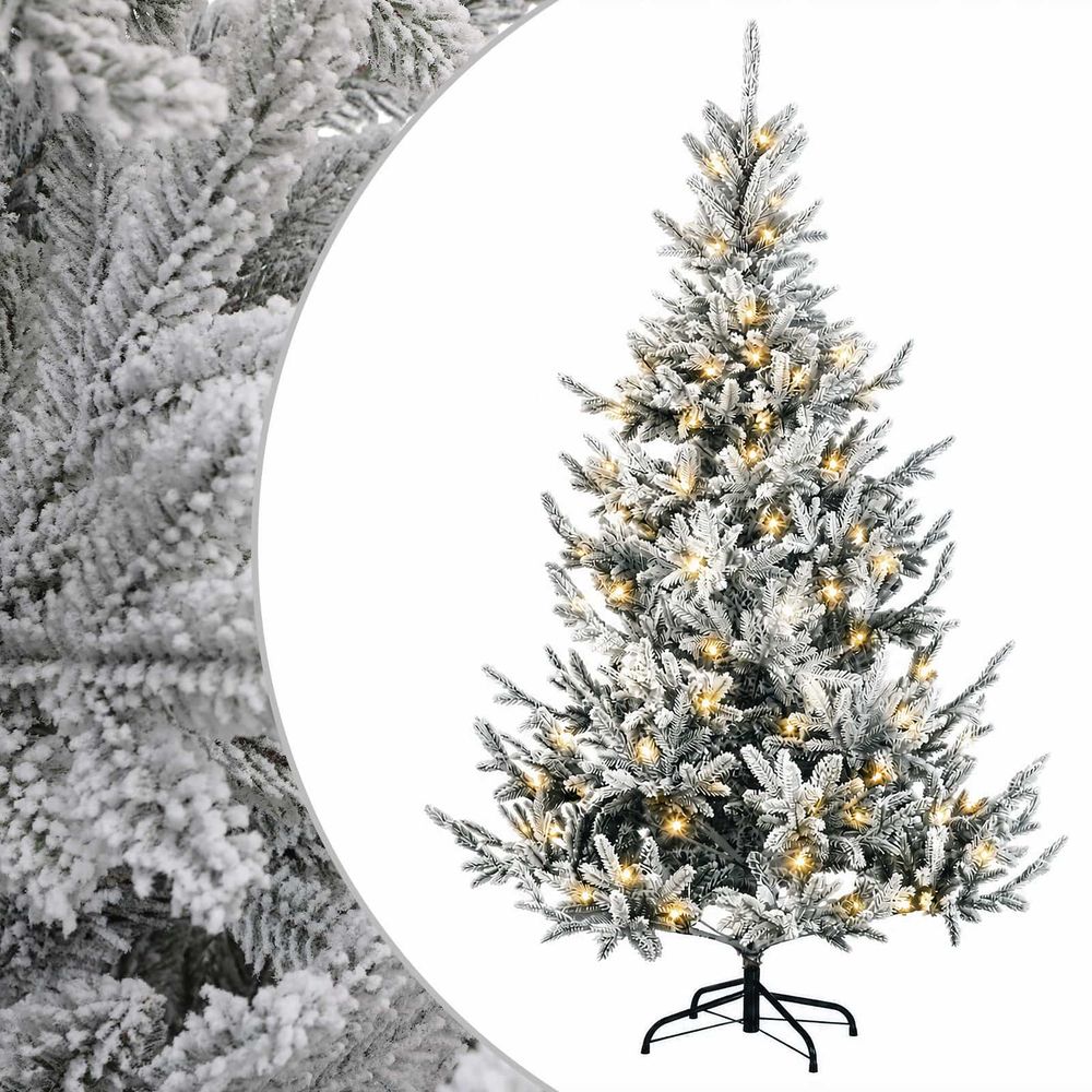 Sapin de noël artificiel à branches articulées 120 cm 150 led