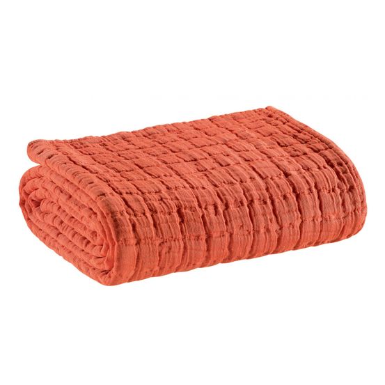 Couvre lit stonewash swami rooibos 240 x 260 cm