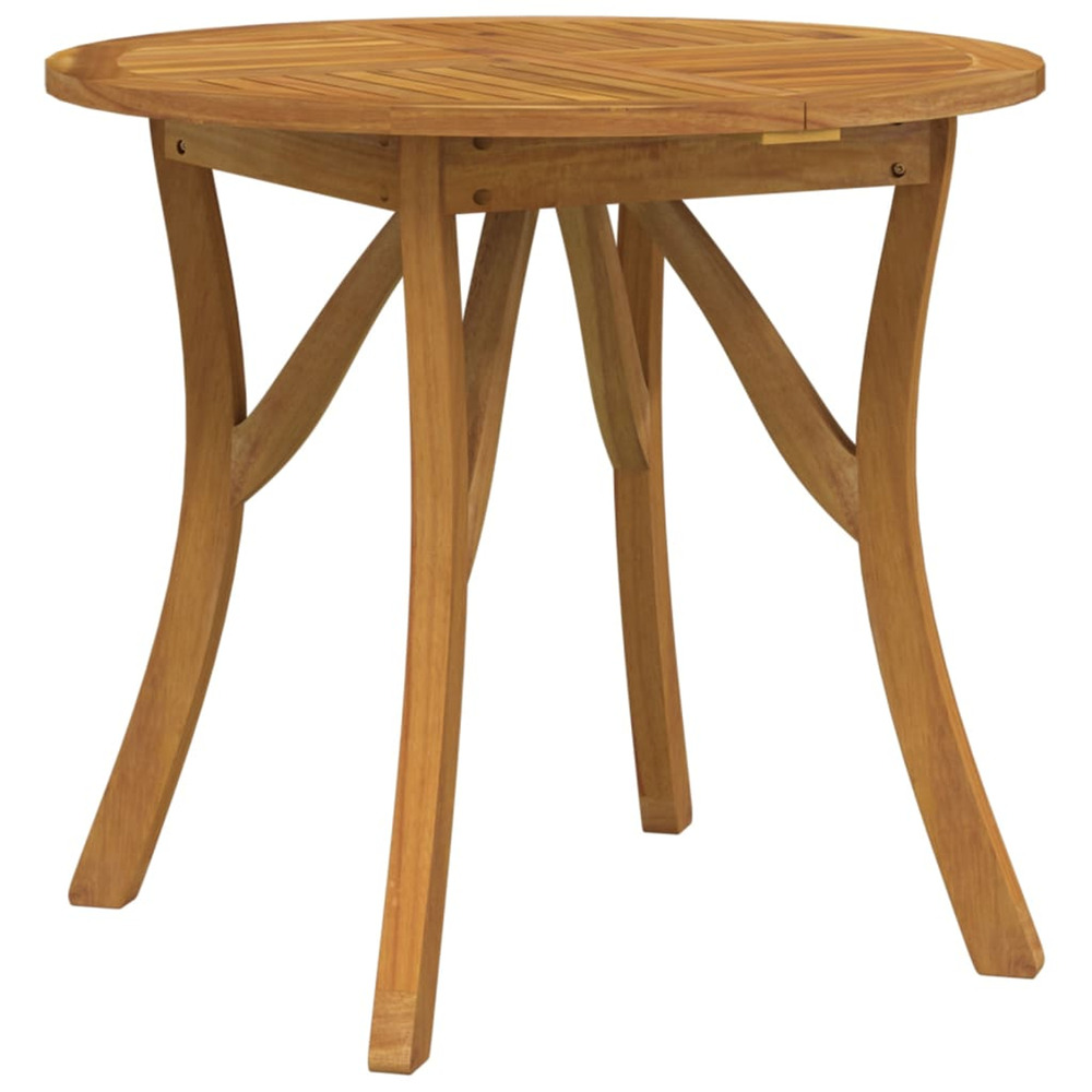 Table de jardin ø 85 cm bois d'acacia solide