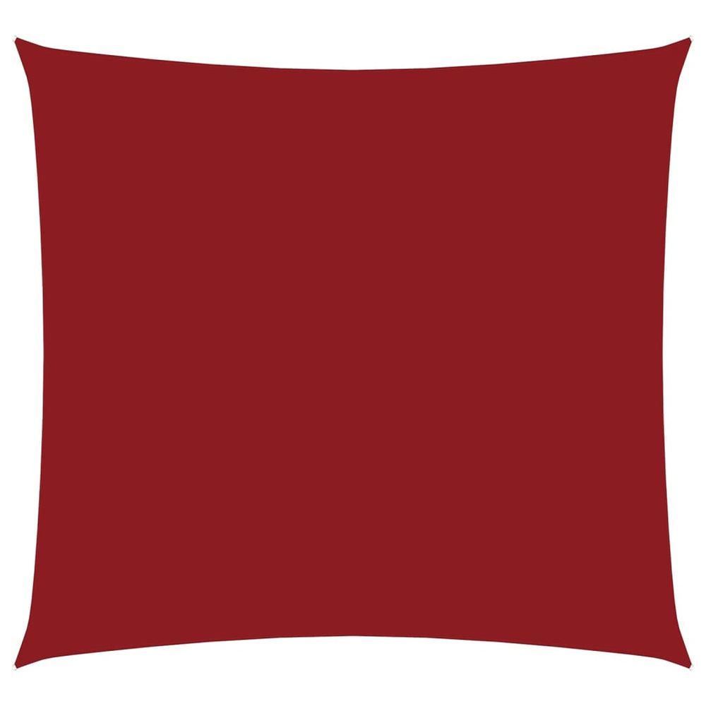 Voile de parasol tissu oxford carré 4,5x4,5 m rouge