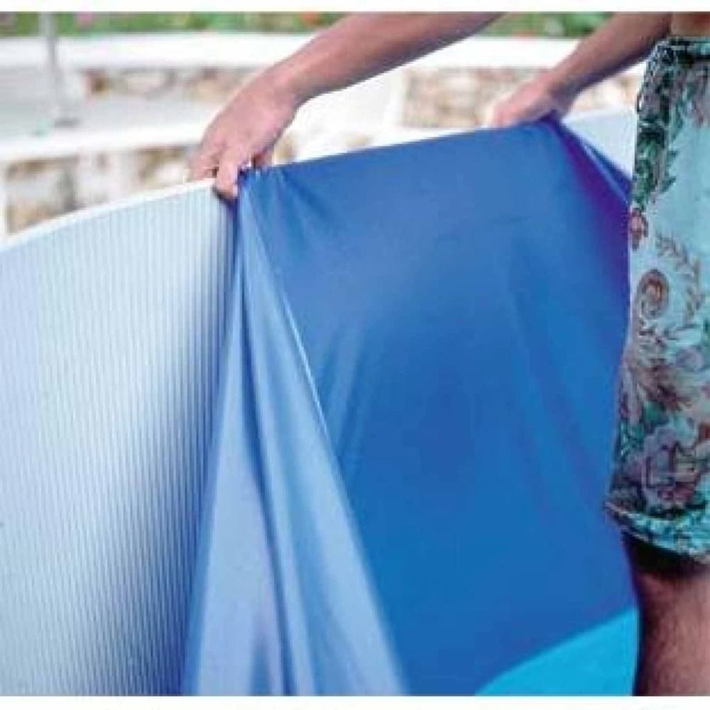 Revêtement de piscine rond bleu 350 x 90 cm fsp350 / sp350f