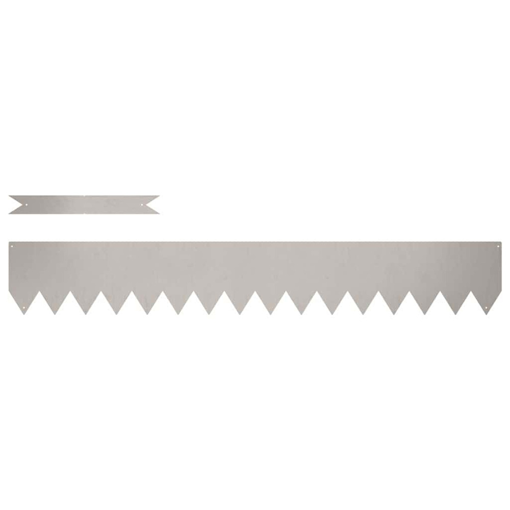 Bordure de pelouse 50 pcs marron 100 x 0.05 x 20 cm