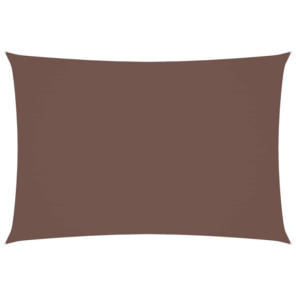 Voile de parasol tissu oxford rectangulaire 3x5 m marron