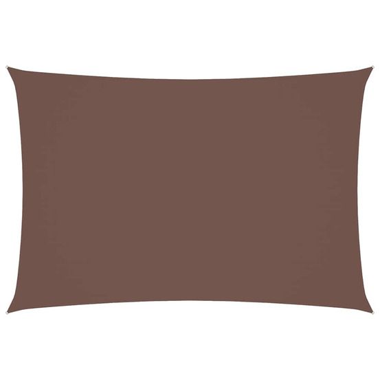 Voile de parasol tissu oxford rectangulaire 3x5 m marron