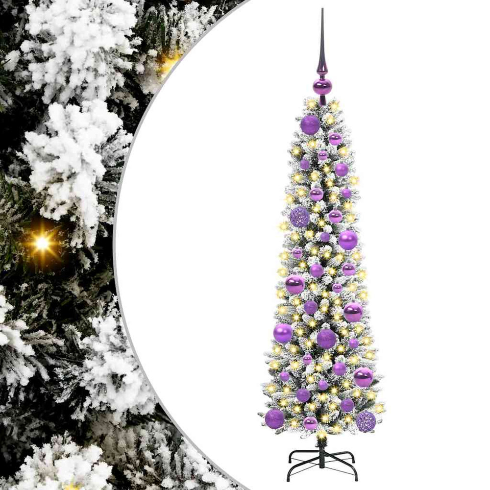 Sapin de noël artificiel blanc 120 cm pvc, métal et plastique