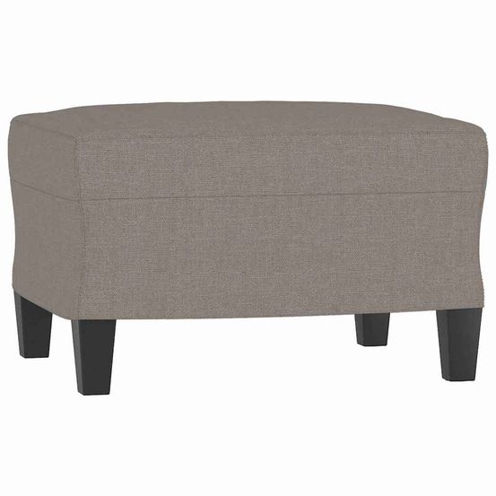 Repose-pied taupe 60x50x41 cm tissu