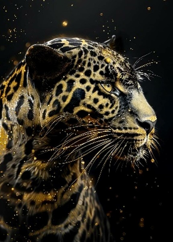 Toile imprimée encadrée lupita noir 58x78cm