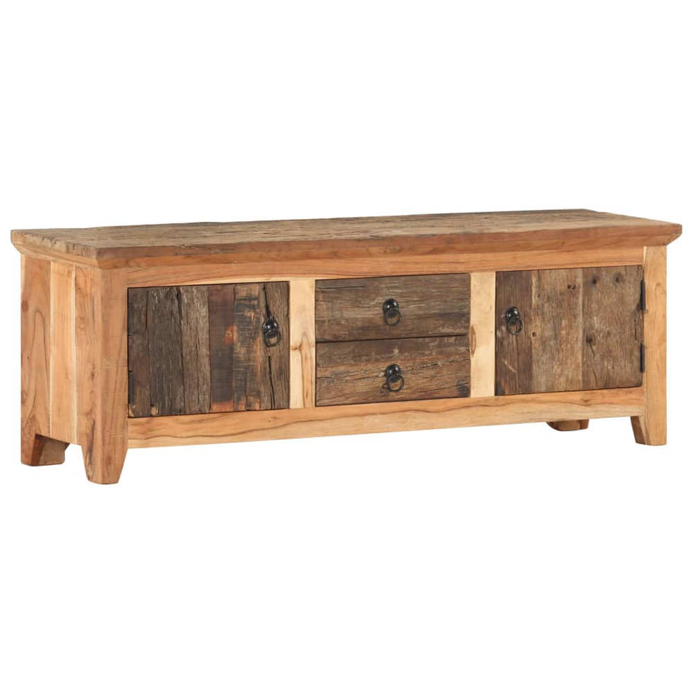 Meuble tv 120x30x40 cm bois d'acacia et de récupération massif