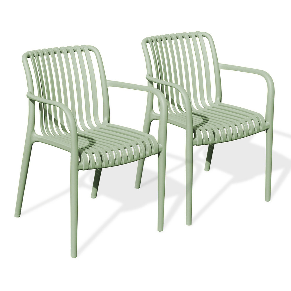 Lot de 2 fauteuils de jardin 