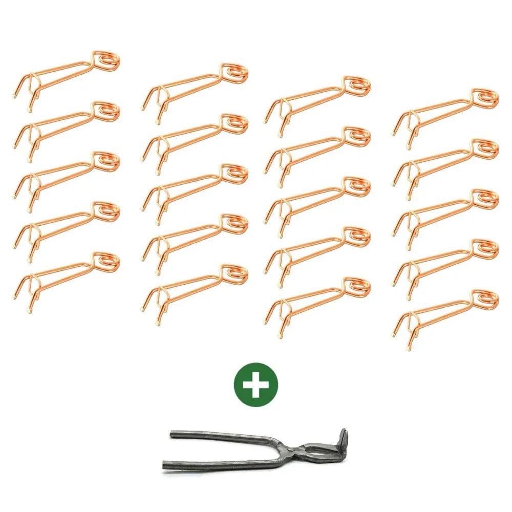 Lot de 20 pièges à taupes putange + pince de pose