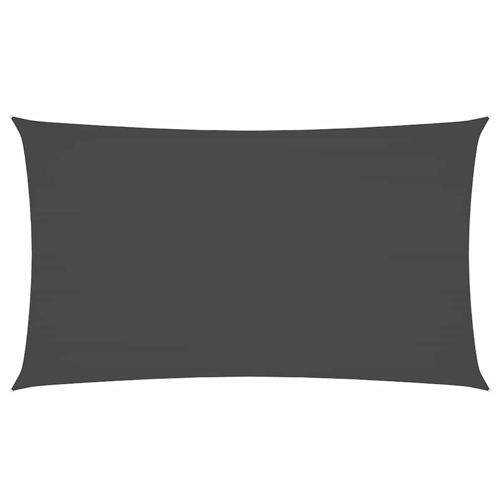 Voile de parasol tissu oxford rectangulaire 2x4,5 m anthracite