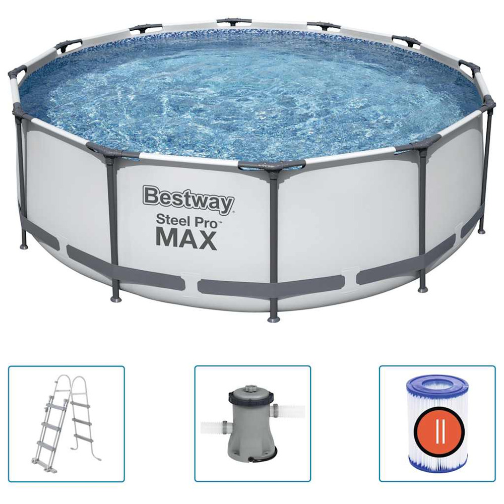Ensemble de piscine steel pro max 366x100 cm