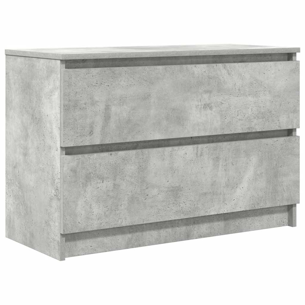 Meuble tv gris béton 80x35x54 cm bois d'ingénierie