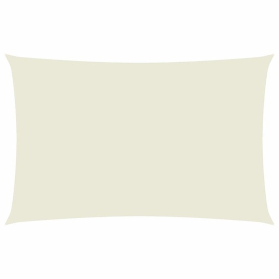 Voile de parasol tissu oxford rectangulaire 2x5 m crème