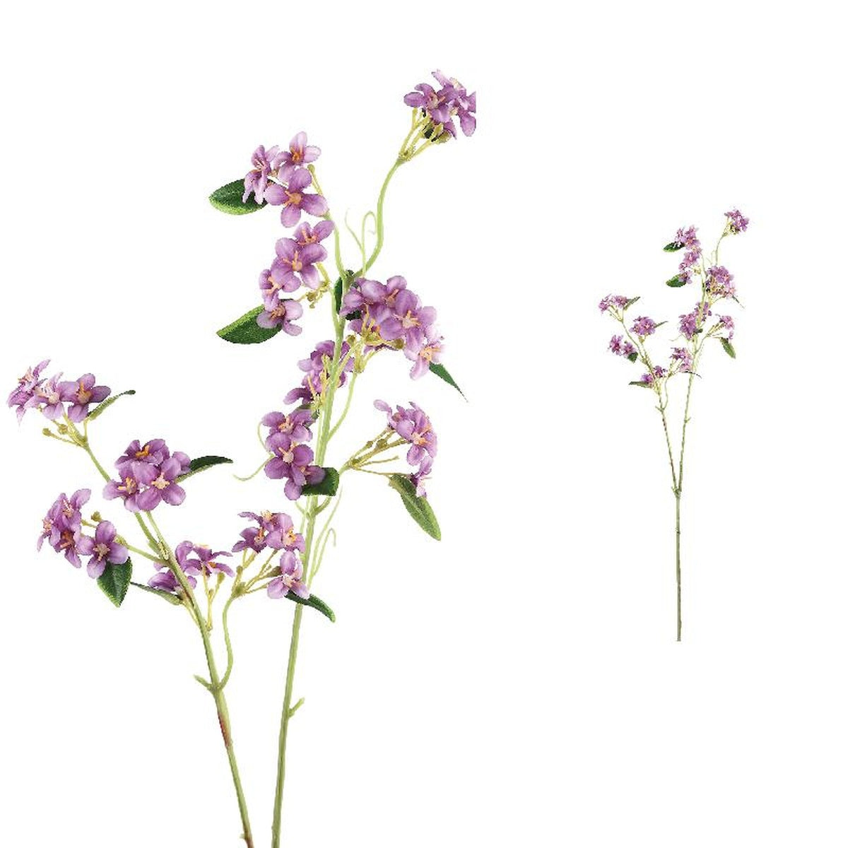 Ptmd garden fleur soap herb branche artificielle - 35 x 16 x 70 cm - violet