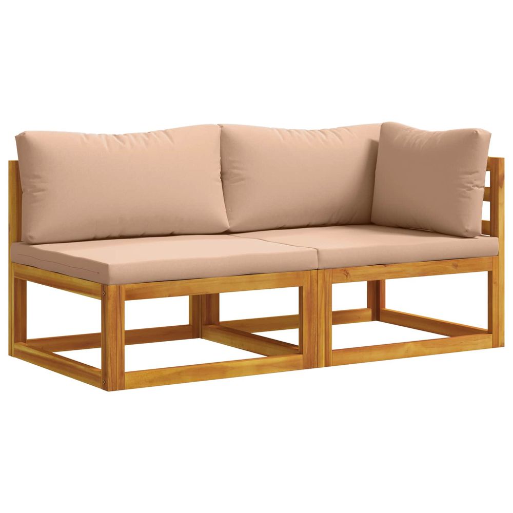Ensemble de canapés modulables avec coussins 2 pc 2 place