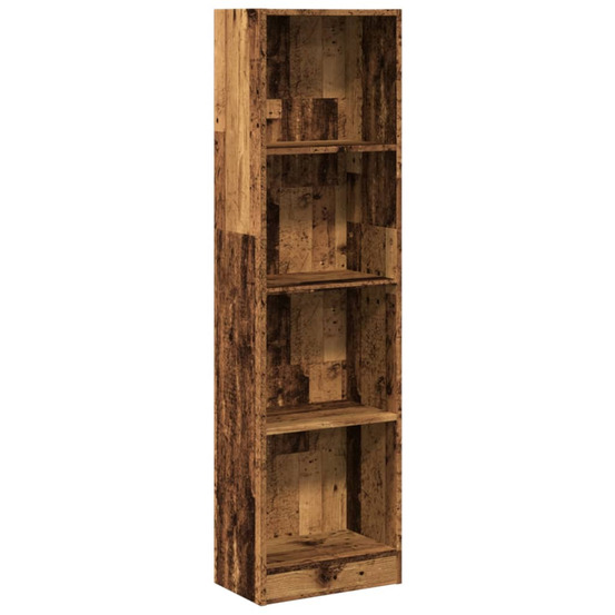 Bibliothèque vieux bois 40x24x143 cm bois d'ingénierie