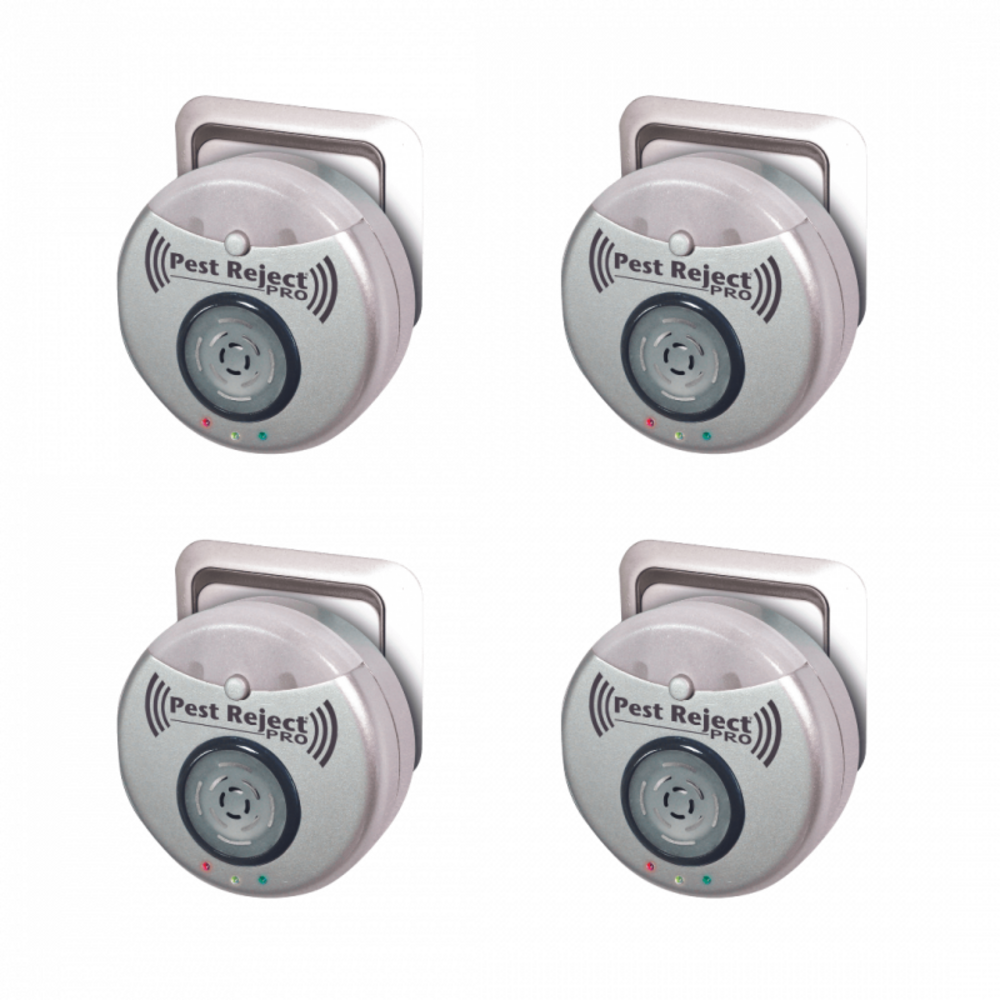 Pest reject pro - lot de 4 - répulsif nuisibles repulse power