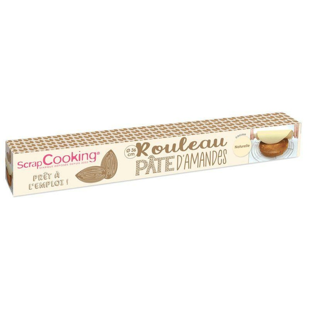 Pâte d'amande en rouleau - naturel - 300 g