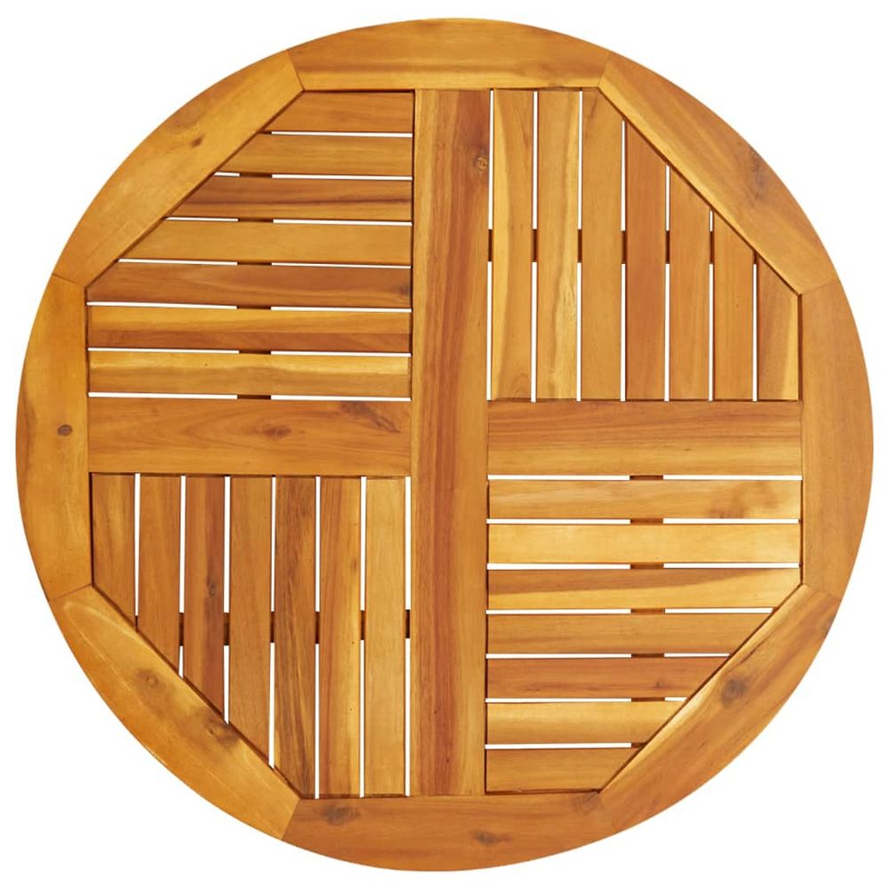 Dessus de table ø80x2,2 cm rond bois massif d'acacia