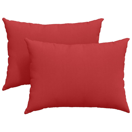 Coussins de canapé 2 pcs rouge 70 x 50 cm tissu