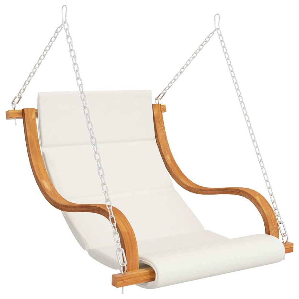 Balancelle sans balançoire et coussin bois courbé