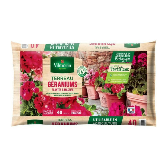 Terreau géraniums - vilmorin - 40 l