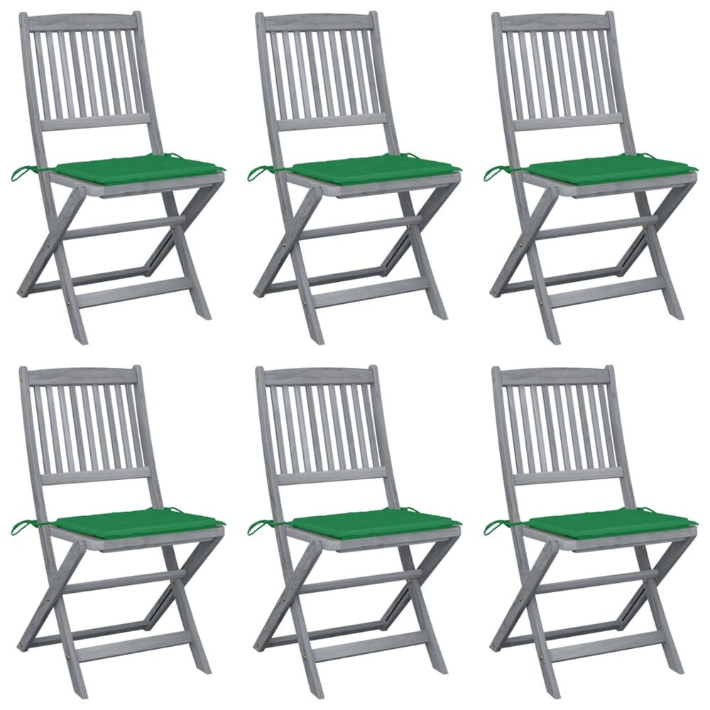 Chaises pliables d'extÃ©rieur 6 pcs