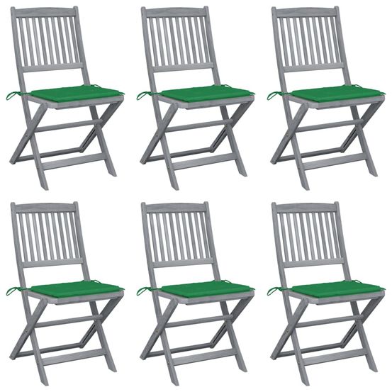 Chaises pliables d'extérieur 6 pcs