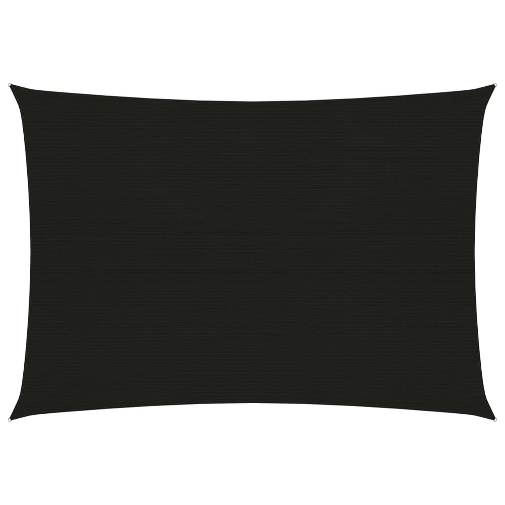 Voile d'ombrage 160 g/m² noir 3,5 x 5 m pehd