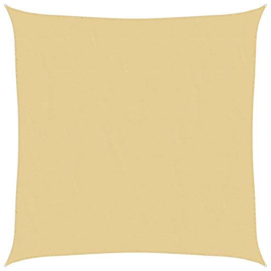 Voile d'ombrage sable 4,5x4,5 m 100 % polyester oxford