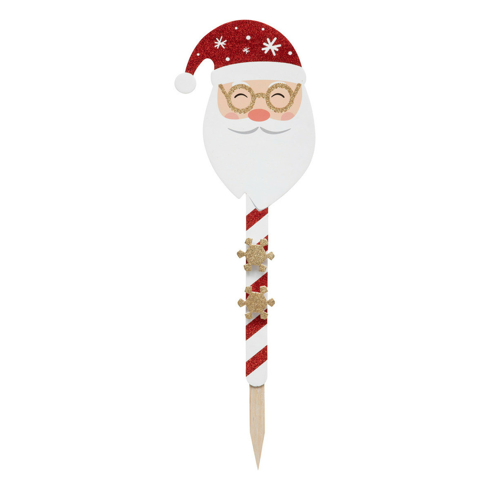 Déco de noël pancarte père noël h 70 cm