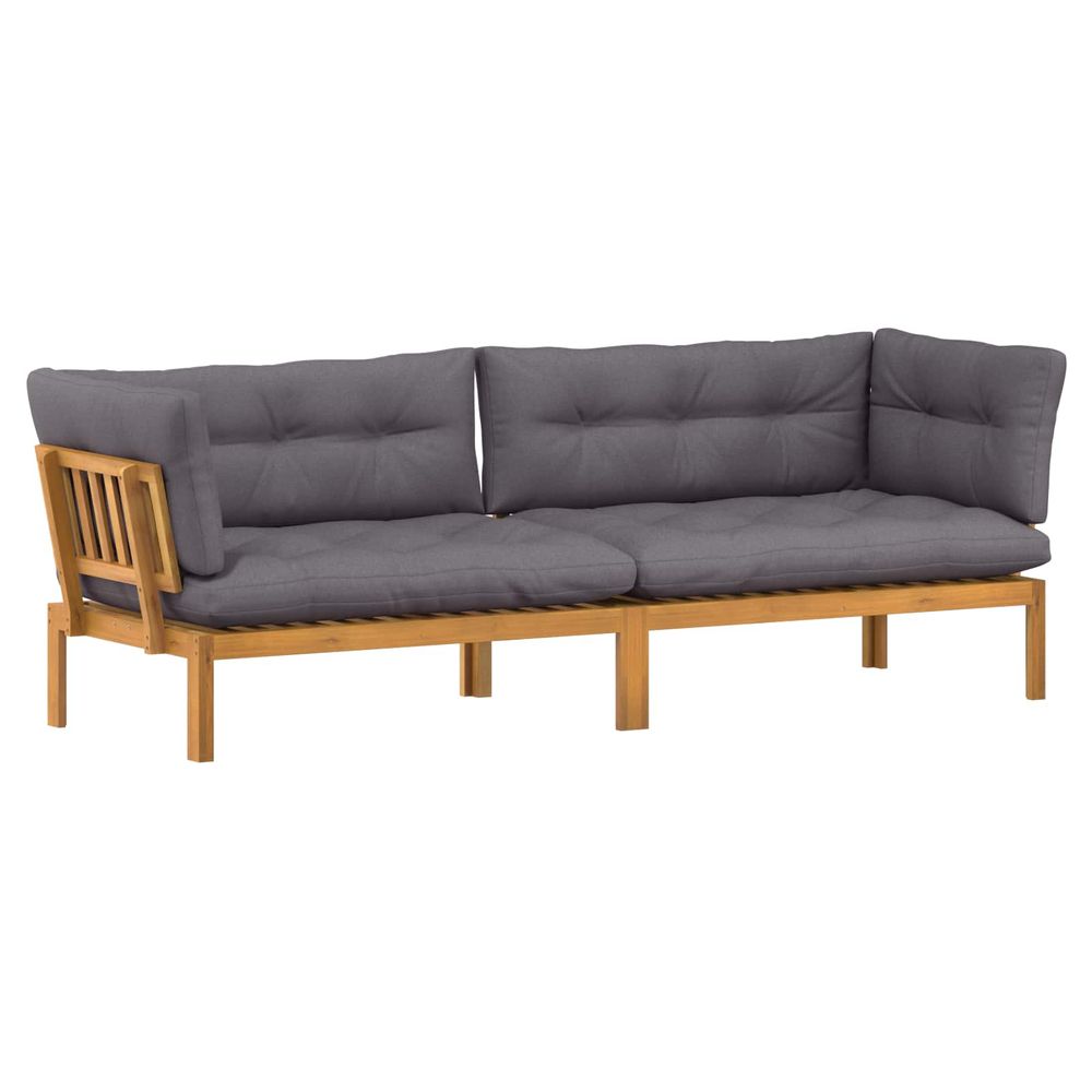 Unité du canapé en palette de jardin 2 pièce