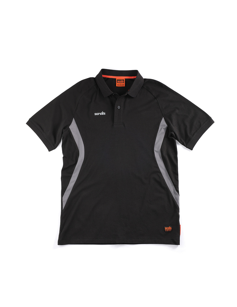 1 polo noir tech - taille m - scruffs