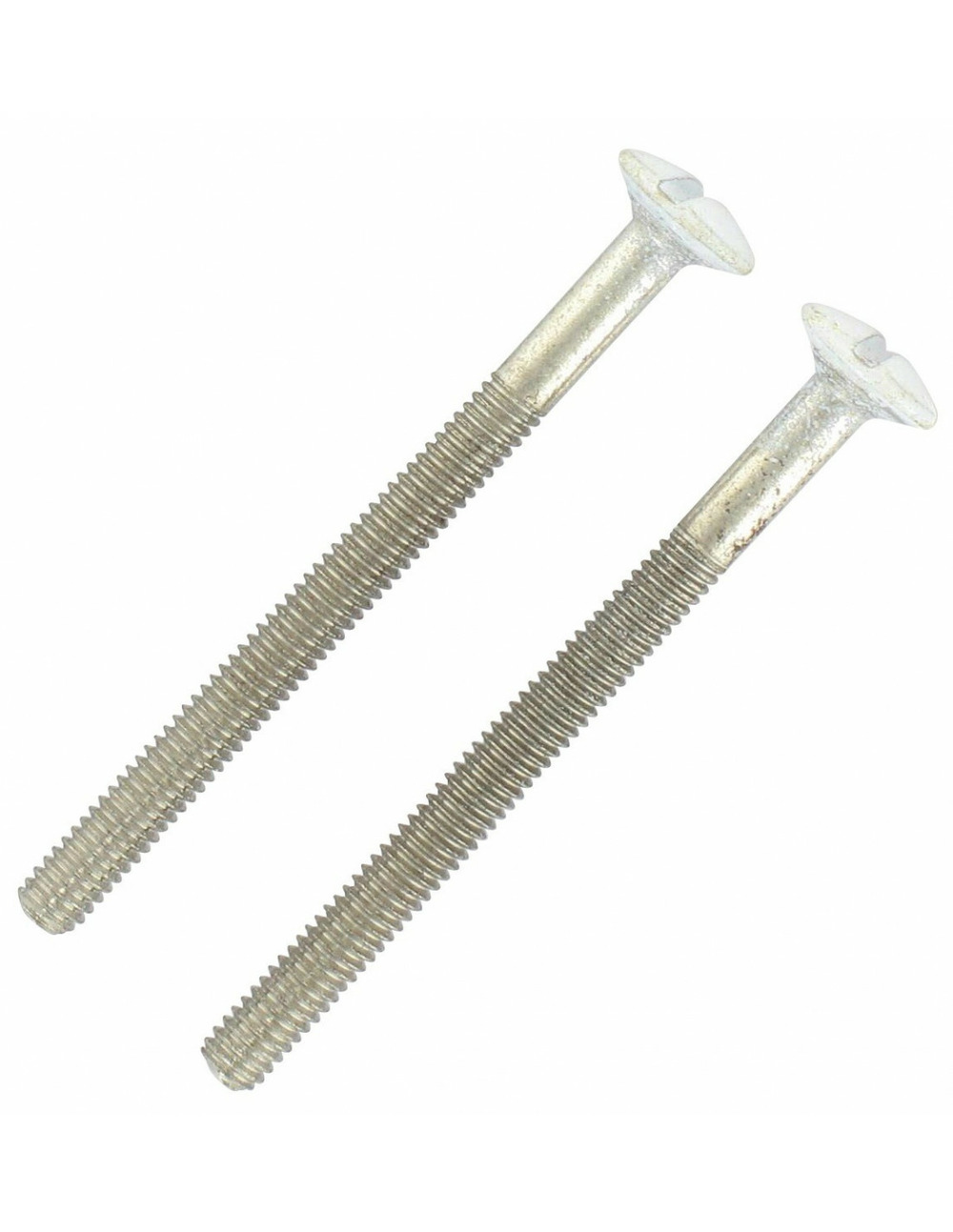 Visserie acier blanc 2 vis relieuses + 2 douilles 70