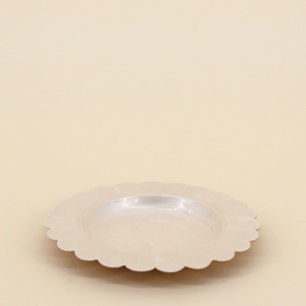 Coupelle en métal doré aspect nacré 14cm