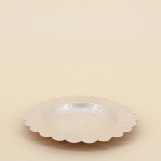 Coupelle en métal doré aspect nacré 14cm