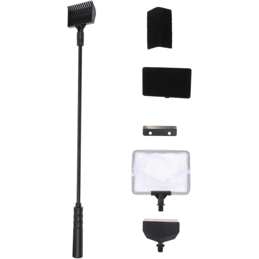 Ensemble outils nettoyage aquarium polyvalent
