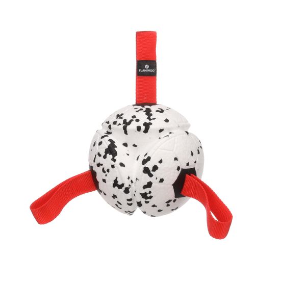 Jeu balle avec rubans flottante et ultra rebondissante pour chien