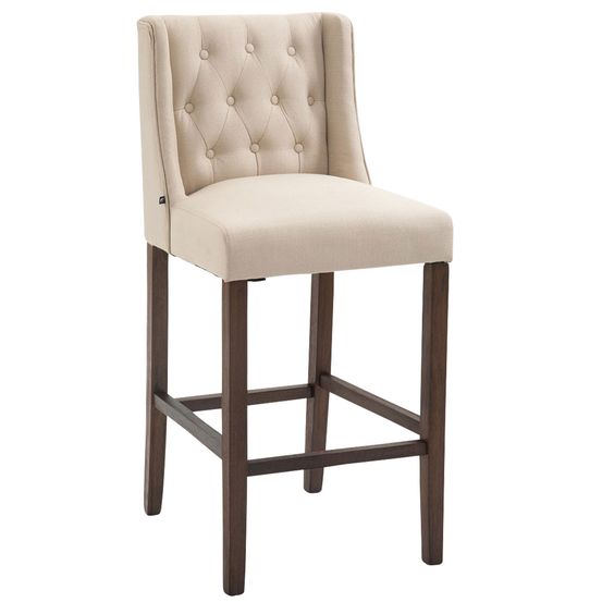 Tabouret de bar cassandra tissu antique foncé