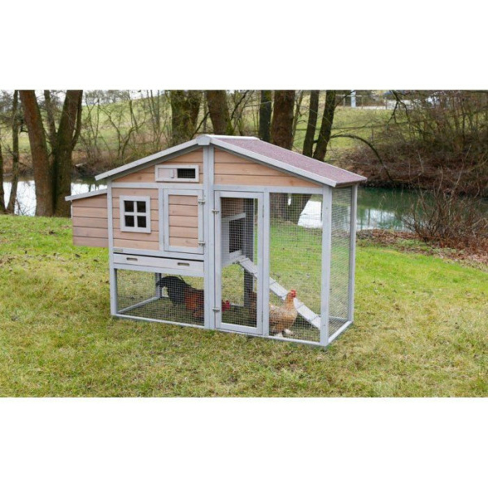 Poulailler bonny – cadre sol métal – 181 × 65 × 118 cm