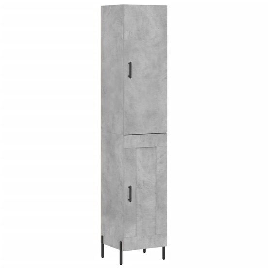 Buffet bahut commode armoire meuble de rangement organisateur cuisine salle de séjour salon haut 34,5 x 34 x 180 cm bois d'in