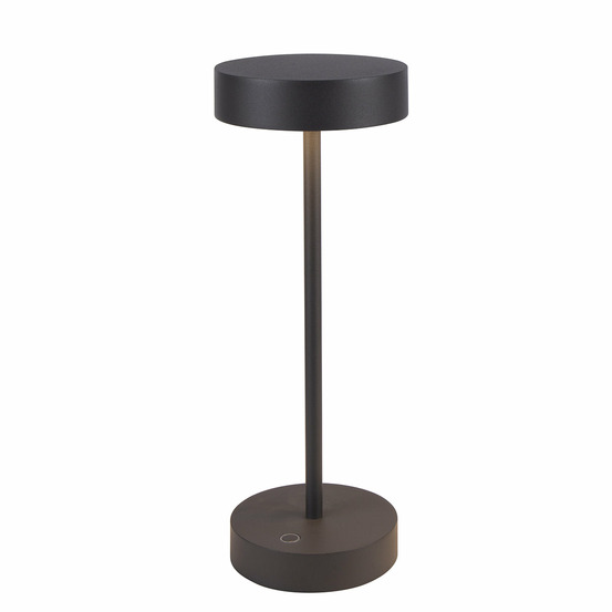 Lampe de table sans fil aluminium sandy noir h33 cm