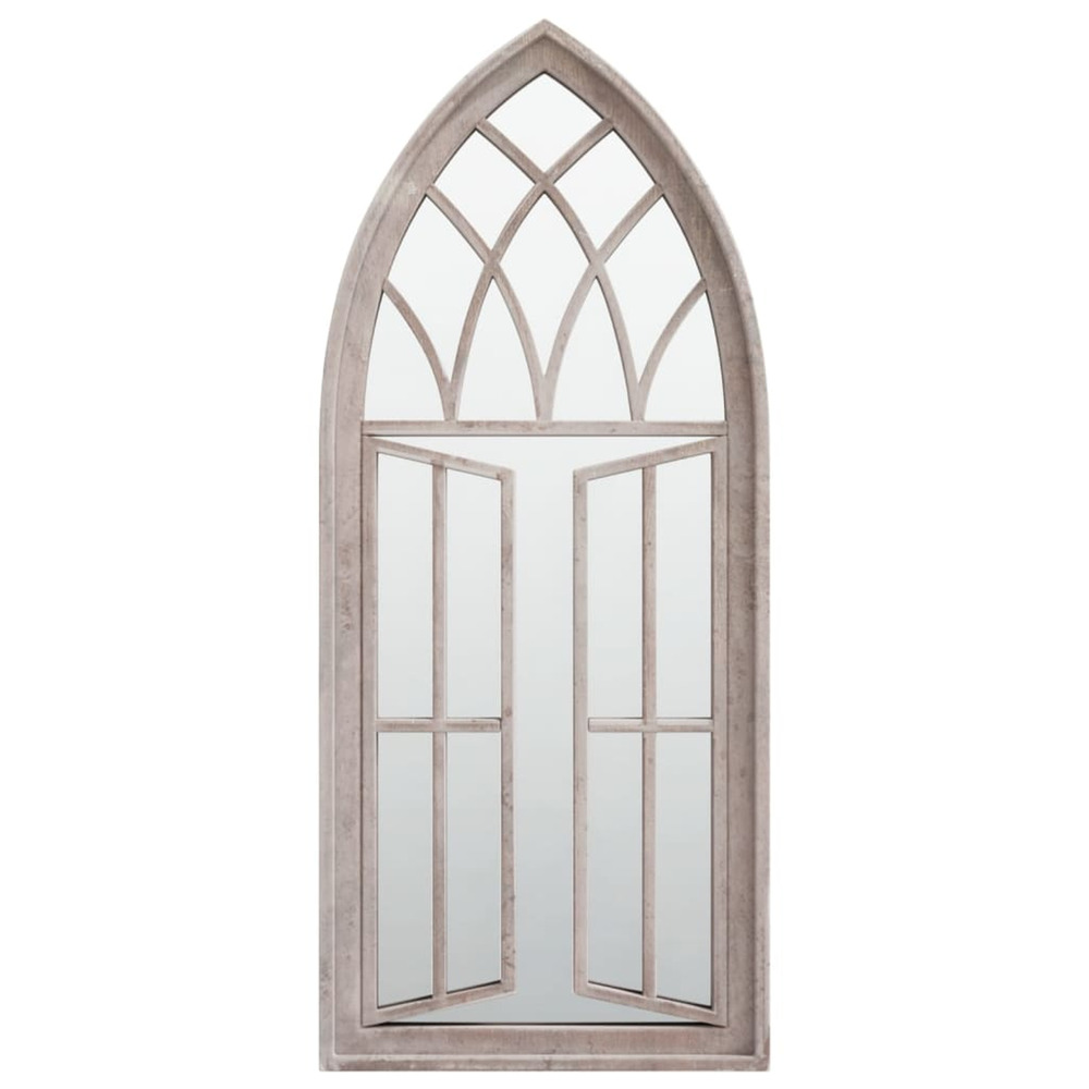 Miroir de jardin sable 70x30 cm fer pour utilisation extérieure