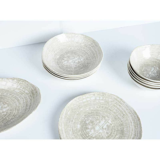 Assiette porcelaine crème 23cm