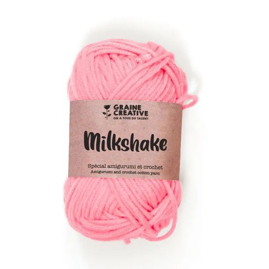 Fil de coton rose – spécial crochet amigurumi 27 g / 55 m