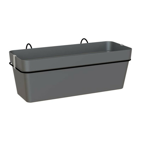 Artevasi - kit balcon jardiniere capri re 50cm v2 anthracite 50,2 x 28,5 x h20 cm - 1,45l